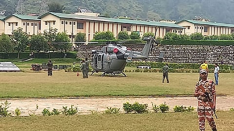 Aerial rescue operations can be resumed only after the weather improves, District Disaster Management Officer Devendra Patwal said.