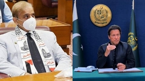 Pakistan's Prime Pinister Shehbaz Sharif, Imran Khan