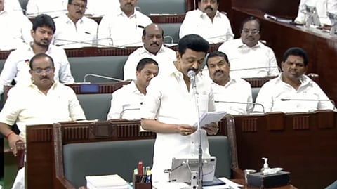 CM MK Stalin in the State Assembly