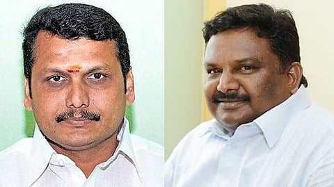 Electricity Minister V Senthilbalaji; Transport Minister SS Sivasankar