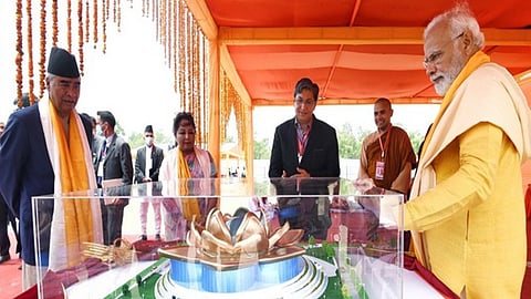 Prime Minister Narendra Modi at Uttar Pradesh to celebrate Abhidhamma Day