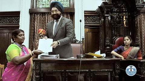 Chennai Corporation councillor P Amudha of Ward 68 was elected as Senate member of Madras University on Friday.