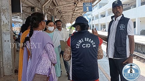 CB-CID police inquiry at the St Thomas Mount railway station