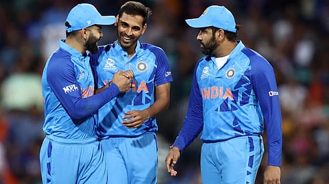 Rohit, Virat and Bhuvaneshwar Kumar