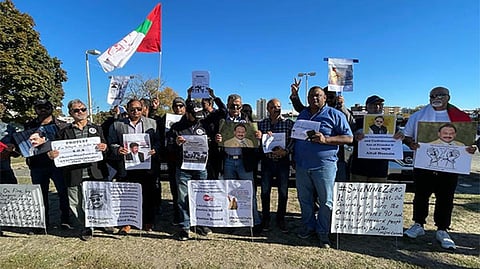 MQM Canada holds protest