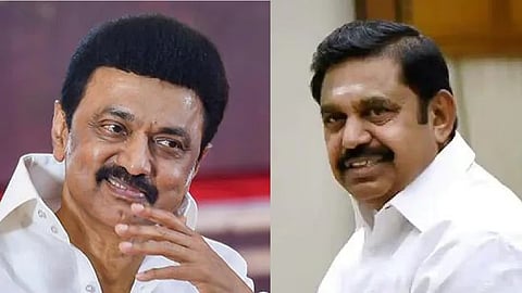 Chief Minister MK Stalin (L), Edappadi K Palaniswami (R)