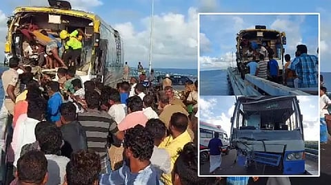 Buses collide head on in Pamban bridge accident; 8 injured