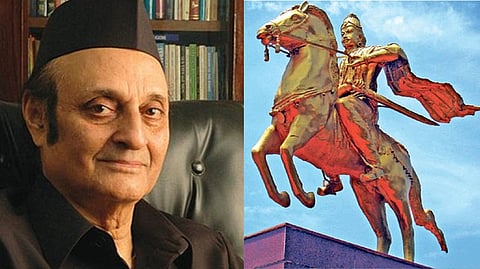 Veteran Congress leader Karan Singh; Statue of Raja Raja Cholan
