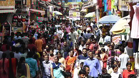 People thronging in T Nagar