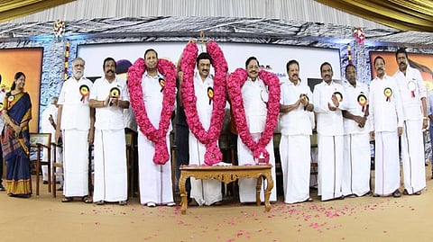 Chief Minister M K Stalin elected as party president for the second time on Sunday