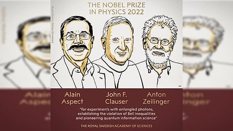 Nobel Prize in Physics to be awarded to scientists Alain Aspect, John F Clauser and Anton Zeilinger