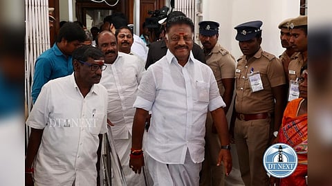 OPS was accompanied by senior leaders R Vaithilingam, P H Manoj Pandian and several supporters.