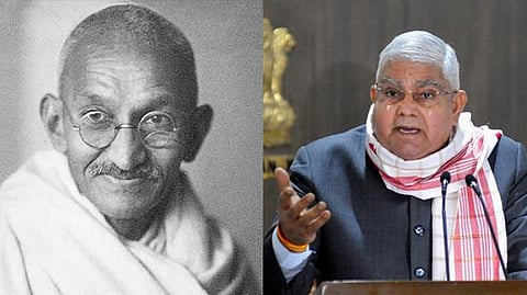 Mahatma Gandhi; VP Dhankar