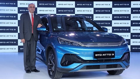 BYD India Private Ltd on Tuesday launched its premium sport utility vehicle (SUV) Atto 3