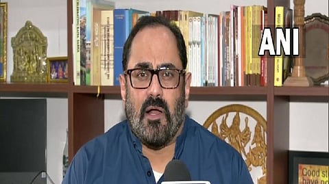 Union Minister of State for Electronics and Technology Rajeev Chandrasekhar