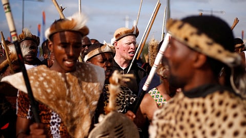 Supporters of new AmaZulu King Misuzulu kaZwelithini
