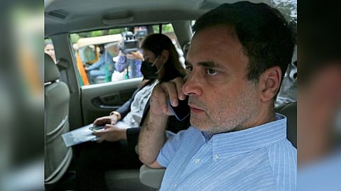 Congress leaders Rahul Gandhi