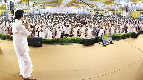 M K Stalin attended the DMK general council meeting