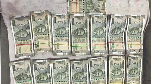 The seized unaccounted cash