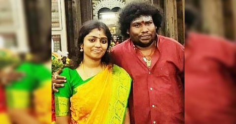 Yogi Babu and his wife Manju Bhargavi