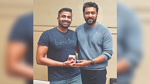 Niranjan Mukundan and Actor Suriya