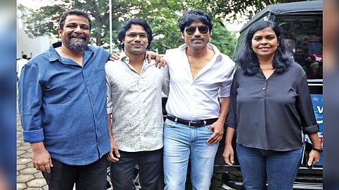 Pushkar, Andrew Louis, SJ Suryah and Gayatri