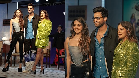 (From Left) Kiara Advani, Vicky Kaushal and Bhumi Pednekar
