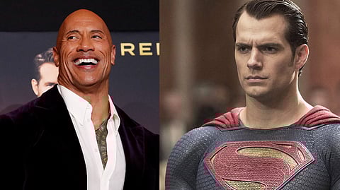 (L) Dwayne Johnson and Henry Cavill (R)