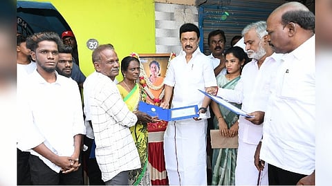 Stalin, Ma Subramanian, Mayor Priya visited their house in Vyasarpadi