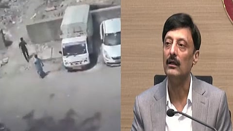 Visuals of CCTV footage; Special CP Crime Ravinder Yadav