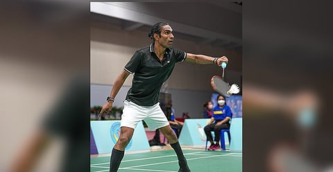 Pramod Bhagat in action