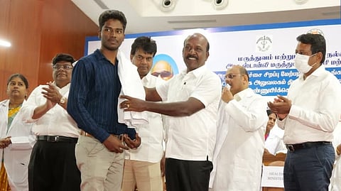 Health Minister Ma Subramanian inaugurated the seats at the hospital