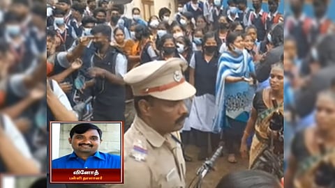 Students and parents of the school staged a huge protest on Wednesday