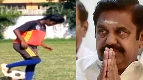 Football player Priya ; Edappadi K Palaniswami