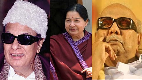 MGR, Jayalalaithaa and Karunanidhi