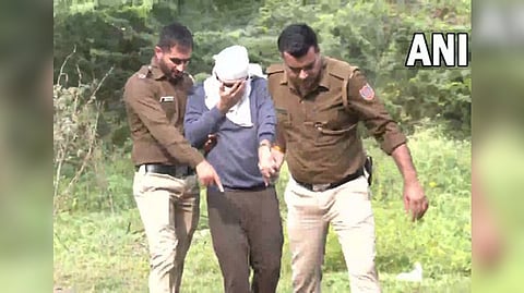 Accused Aftab Poonawala brought to the jungle where he allegedly disposed off parts of Shraddha's body