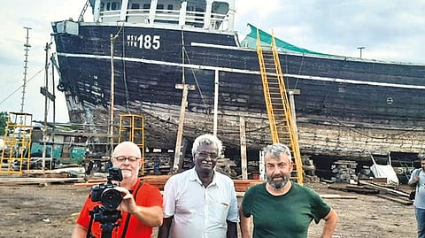French delegates take stock of coastal sail vessel operations at Thoothukudi old port