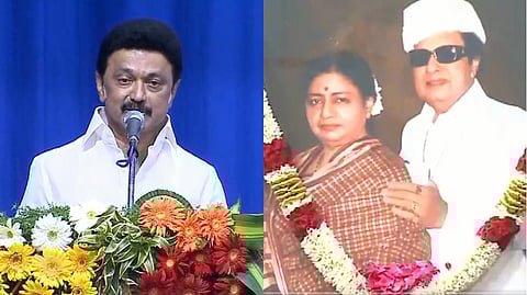 CM Stalin; VN Janaki and MGR