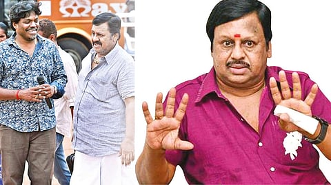 On location of Saamaaniyan; Ramarajan