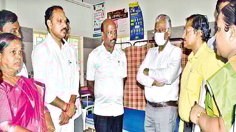 Health Minister Ma Subramanian in Pudukkottai after inauguration of various projects