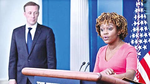 White House press secretary Karine Jean-Pierre