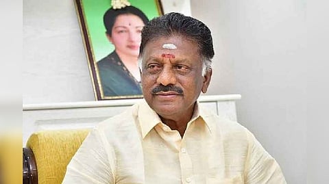 Former chief minister O Panneerselvam