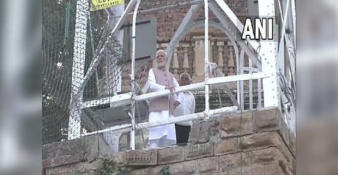 Prime Minister Narendra Modi, along with Gujarat CM Bhupendra Patel, visits the incident site in Morbi