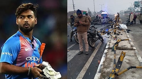 Rishabh Pant; A visual from the spot