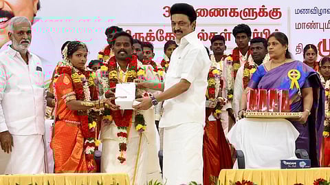 CM Stalin presides over marriage of 31 couples in Chennai