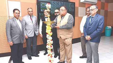 Dr Russell D?Souza, Director, Department of Education, Melbourne, inaugurating bioethics training in SRM Medical College Hospital.
