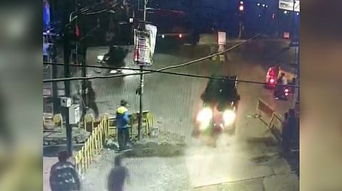 Screenshot from the CCTV footage