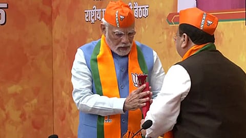 PM Modi and BJP national president JP Nadda
