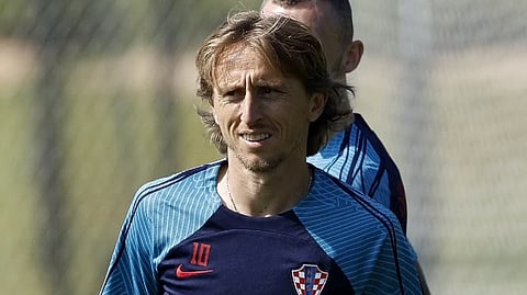 Croatian foorballer Luka Modric