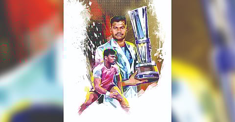 Jaipur Pink Panthers raider V Ajith Kumar